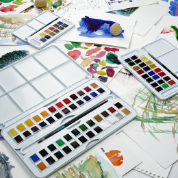 Watercolour Studio 48  ½ -Half pans  in the group Art Supplies / Artist colours / Watercolor Paint at Pen Store (132940)