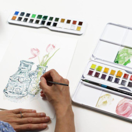 Watercolour Studio 48  ½ -Half pans  in the group Art Supplies / Artist colours / Watercolor Paint / Watercolor pans at Pen Store (132940)