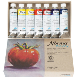 Norma Blue Oil paint 7x35 ml in the group Art Supplies / Artist colours / Oil Paint at Pen Store (133140)