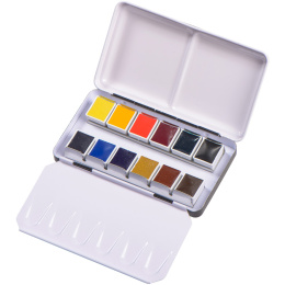 Aquarell Metal box 12-set half pan in the group Art Supplies / Artist colours / Watercolor Paint at Pen Store (133480)