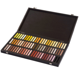 Soft Pastels Wood Box 204-set in the group Art Supplies / Artist colours / Pastels / Soft pastels at Pen Store (133646)
