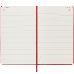 12M Daily Calendar 2025 Softcover Large Red in the group Paper & Pads / Planners / 12-Month Planners at Pen Store (133765)