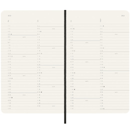 12M Monthly Calendar 2025 Softcover Large Black in the group Paper & Pads / Planners / 12-Month Planners at Pen Store (133777)