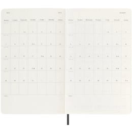 12M Weekly Planner Horizontal 2025 Hardcover Pocket Black in the group Paper & Pads / Planners / 12-Month Planners at Pen Store (133790)