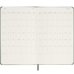 12M Weekly Notebook Hardcover 2025 Large Myrtle Green in the group Paper & Pads / Planners / 12-Month Planners at Pen Store (133794)