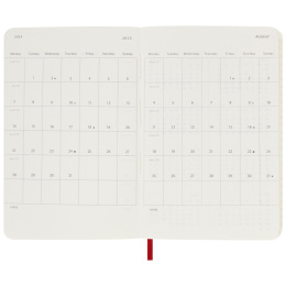 12M Weekly Notebook 2025 Hardcover Large Red in the group Paper & Pads / Planners / 12-Month Planners at Pen Store (133797)