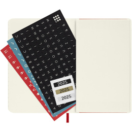 12M Weekly Notebook Hardcover 2025 Pocket Red in the group Paper & Pads / Planners / 12-Month Planners at Pen Store (133805)