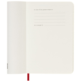 12M Weekly Notebook Softcover 2025 Pocket Red in the group Paper & Pads / Planners / 12-Month Planners at Pen Store (133806)