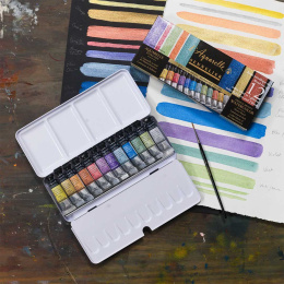 l'Aquarelle Watercolour Iridescent Colours 12x10 ml in the group Art Supplies / Artist colours / Watercolor Paint at Pen Store (133816)