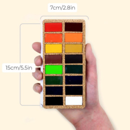 Watercolour Pans Original 16 Colours in the group Art Supplies / Artist colours / Watercolor Paint at Pen Store (133835)