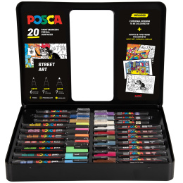 Posca Street Art Set of 20 pcs in the group Pens / Artist Pens / Acrylic Markers at Pen Store (133848)