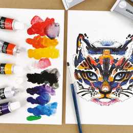 Simply Painting cats with gouache paint step-by-step in the group Art Supplies / Artist colours /  Gouache at Pen Store (133864)