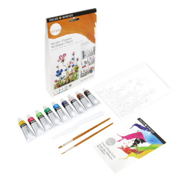 Simply Painting flowers with acrylic paint step-by-step in the group Art Supplies / Artist colours / Acrylic Paint at Pen Store (133865)