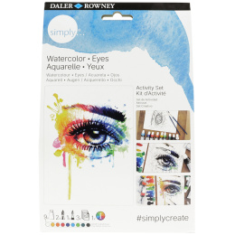 Simply Painting eyes with watercolours step-by-step in the group Art Supplies / Artist colours / Watercolor Paint at Pen Store (133868)