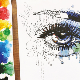 Simply Painting eyes with watercolours step-by-step in the group Art Supplies / Artist colours / Watercolor Paint at Pen Store (133868)