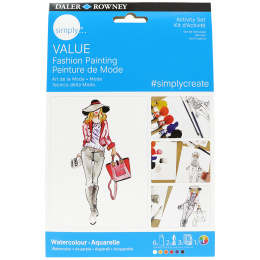 Simply Painting fashion designs with watercolours step-by-step in the group Art Supplies / Artist colours / Watercolor Paint at Pen Store (133869)