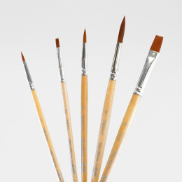 Synthetic brushes Junior Set of 5 in the group Kids / Kids' Paint & Crafts / Paint Brushes for Kids at Pen Store (133925)