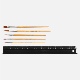 Synthetic brushes Junior Set of 5 in the group Kids / Kids' Paint & Crafts / Paint Brushes for Kids at Pen Store (133925)