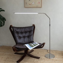 Slimline 4 Floor Lamp Brushed Steel in the group Hobby & Creativity / Hobby Accessories / Artist Lamps at Pen Store (134054)