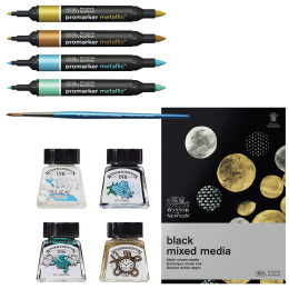 Mixed Media Metallic 10 pcs  in the group Pens / Artist Pens / Illustration Markers at Pen Store (134064)