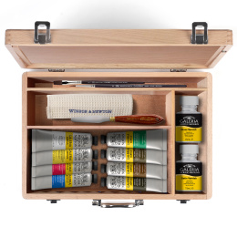 Galeria Acrylic Wooden Box 15-set in the group Art Supplies / Artist colours / Acrylic Paint at Pen Store (134067)