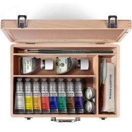 Winton Oil Wooden Box 16 pcs in the group Art Supplies / Artist colours / Oil Paint at Pen Store (134068)