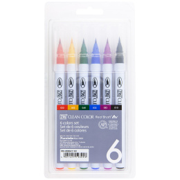 Clean Color Real Brush Set 6 pcs in the group Pens / Artist Pens / Brush Pens at Pen Store (134105)