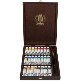 Horadam Aquarell Wooden Box 24x15 ml in the group Art Supplies / Artist colours / Watercolor Paint at Pen Store (134340)