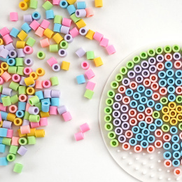 BioBeads Iron Beads Midi 1000 pcs Pastel mix in the group Kids / Fun and learning / Tube beads and pegboards / Tube beads Midi at Pen Store (134398)