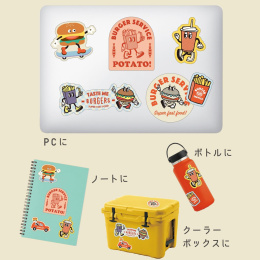 Hako Sticker pack Burgers in the group Hobby & Creativity / Create / Stickers at Pen Store (134457)