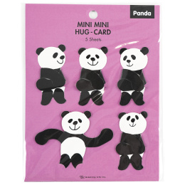 Mini cards Panda Pack of 5 in the group Hobby & Creativity / Holidays and seasons / Cards and envelopes at Pen Store (134504)