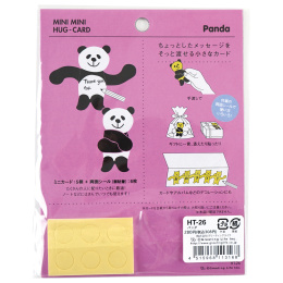 Mini cards Panda Pack of 5 in the group Hobby & Creativity / Holidays and seasons / Cards and envelopes at Pen Store (134504)