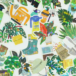 Hako Stickers Green Market in the group Hobby & Creativity / Create / Stickers at Pen Store (134533)