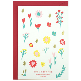 Thank you card Flowers in the group Hobby & Creativity / Holidays and seasons / Cards and envelopes at Pen Store (134638)