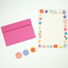 Stationery paper Flowers in the group Hobby & Creativity / Holidays and seasons / Cards and envelopes at Pen Store (134641)