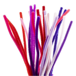 Chenille 30 cm 25-pack Purple pink colour mix in the group Hobby & Creativity / Create / Chenille at Pen Store (134697)