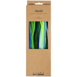 Chenille 30 cm 25-pack Blue-green colour mix in the group Hobby & Creativity / Create / Chenille at Pen Store (134698)