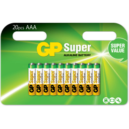 Batteries Super Alkaline AAA 20-pack in the group Hobby & Creativity / Hobby Accessories / Batteries at Pen Store (134792)