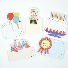 Cards with envelopes 5-pack Birthday in the group Hobby & Creativity / Holidays and seasons / Cards and envelopes at Pen Store (134799)