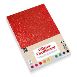 Glitter cardboard A4 10-pack Mixed colours in the group Kids / Fun and learning / Paper & Drawing Pad for Kids / Glitter paper at Pen Store (134871)