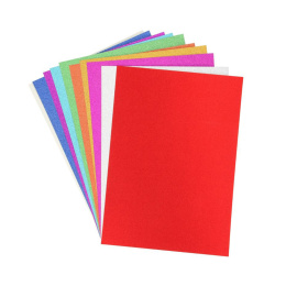 Glitter cardboard A4 10-pack Mixed colours in the group Kids / Fun and learning / Paper & Drawing Pad for Kids / Glitter paper at Pen Store (134871)