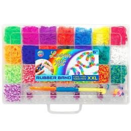 Loom Bands XXL Kit + Storage Box in the group Kids / Fun and learning / Jewelry and pearls  for children / DIY kit at Pen Store (134890)