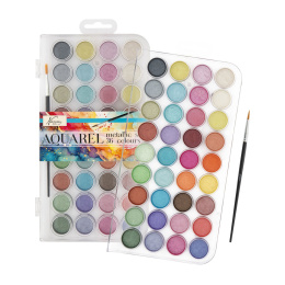 Watercolour Paint Metallic 36-set in the group Art Supplies / Artist colours / Watercolor Paint at Pen Store (134900)