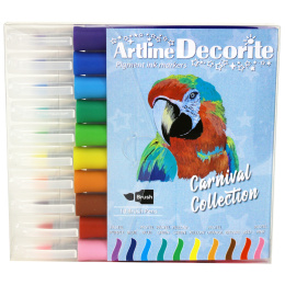 Decorite Brush Marker Pack of 10 Carnival in the group Pens / Artist Pens / Brush Pens at Pen Store (135000)