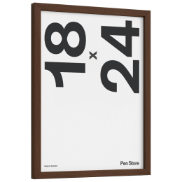 Wooden Frame Walnut Finish 18x24 cm in the group Hobby & Creativity / Organize / Frames / Walnut-coloured frames at Pen Store (135068)