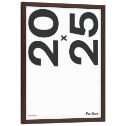Wooden Frame Walnut Finish 20x25 cm in the group Hobby & Creativity / Organize / Frames / Walnut-coloured frames at Pen Store (135069)