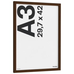 Wooden Frame Walnut Finish 29,7x42 cm A3 in the group Hobby & Creativity / Organize / Frames / Walnut-coloured frames at Pen Store (135073)