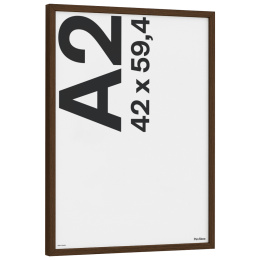 Wooden Frame Walnut Finish 42x59,4 cm A2 in the group Hobby & Creativity / Organize / Frames / Walnut-coloured frames at Pen Store (135075)