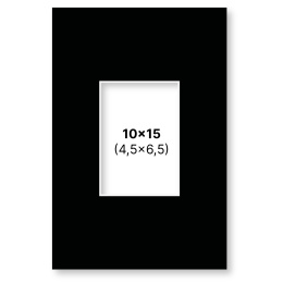 Passepartout Black 10x15 cm  in the group Hobby & Creativity / Organize / Frames / Matboards at Pen Store (135113)