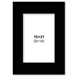 Passepartout Black 15x21 cm in the group Hobby & Creativity / Organize / Frames / Matboards at Pen Store (135115)